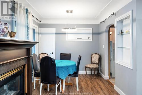 21 Johnson Avenue, Leamington, ON - Indoor Photo Showing Dining Room With Fireplace