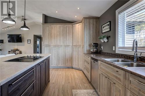 2615 Red Deer Lake Road, Wahnapitae, ON - Indoor Photo Showing Kitchen With Double Sink