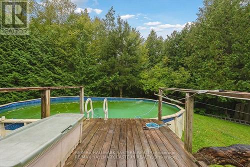 2929 Antelope Trail, Smith-Ennismore-Lakefield, ON - Outdoor With Above Ground Pool With Deck Patio Veranda With Backyard