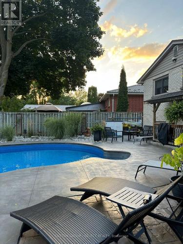 691 Algoma Avenue, London, ON - Outdoor With In Ground Pool With Deck Patio Veranda