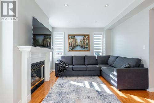 98 Daiseyfield Crescent, Vaughan, ON - Indoor Photo Showing Living Room With Fireplace