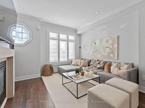 76 Lobo Mews, Toronto, ON - Indoor Photo Showing Living Room With Fireplace