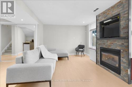 29 Woolf Crescent, Ajax, ON - Indoor Photo Showing Living Room With Fireplace