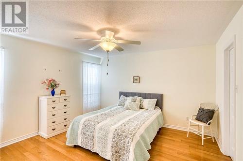 Primary bedroom view w/walk-in closet to right ... - 51 Decaria Boulevard, Perth, ON - Indoor Photo Showing Bedroom