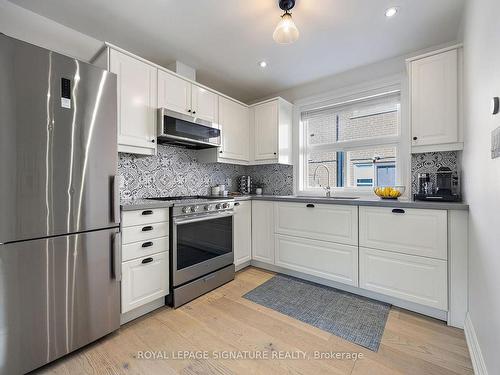 16 Stanley Ave, Toronto, ON - Indoor Photo Showing Kitchen With Upgraded Kitchen