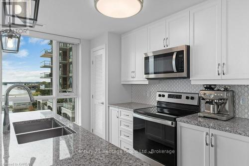 306 - 129 South Street, Gananoque, ON - Indoor Photo Showing Kitchen With Double Sink With Upgraded Kitchen