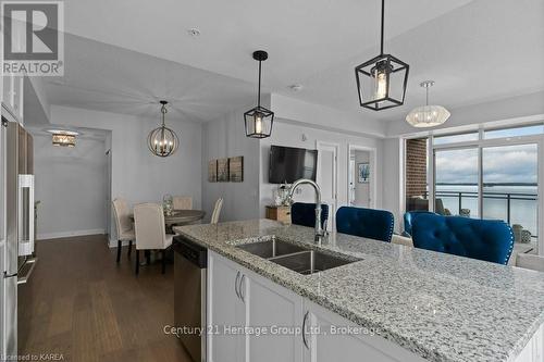 306 - 129 South Street, Gananoque, ON - Indoor Photo Showing Kitchen With Double Sink With Upgraded Kitchen