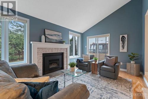 65 Hawley Crescent, Ottawa, ON - Indoor Photo Showing Living Room With Fireplace