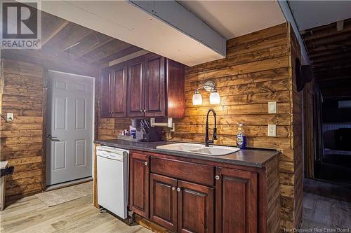 497 Penniac Road, Penniac, NB - Indoor Photo Showing Kitchen With Double Sink