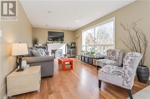 Living room featuring light wood-type flooring - 613 Black Street, Fergus, ON - Indoor Photo Showing Living Room