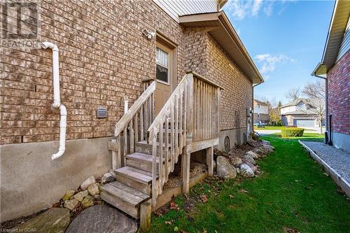 View of exterior entry with a lawn - 613 Black Street, Fergus, ON - Outdoor