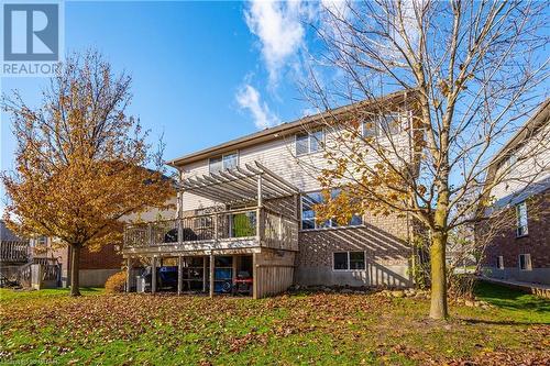 Back of house with a pergola and a deck - 613 Black Street, Fergus, ON - Outdoor With Deck Patio Veranda