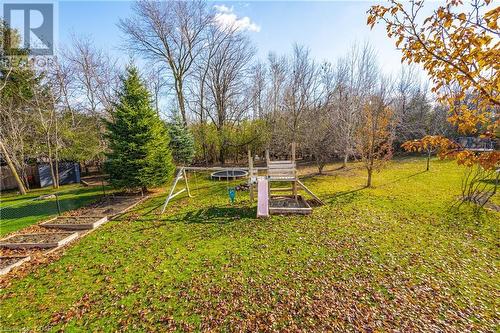 View of yard featuring a trampoline - 613 Black Street, Fergus, ON - Outdoor