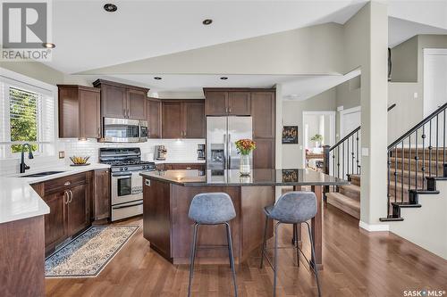 642 Van Impe Terrace, Saskatoon, SK - Indoor Photo Showing Kitchen With Stainless Steel Kitchen With Upgraded Kitchen