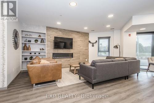 203 - 332 Gosling Gardens, Guelph, ON - Indoor Photo Showing Living Room With Fireplace