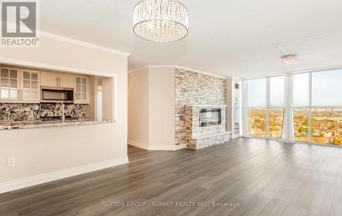 1416 - 4185 Shipp Drive, Mississauga, ON - Indoor With Fireplace