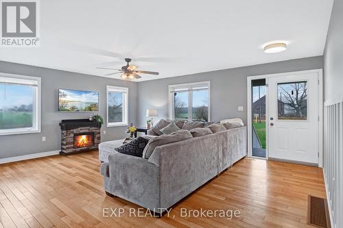 2059 Sideroad 5, Ramara, ON - Indoor Photo Showing Living Room With Fireplace