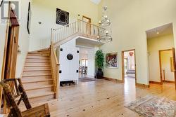 Staircase to second floor - that is all the primary suite retreat - 