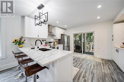 228 Prado, Windsor, ON - Indoor Photo Showing Kitchen With Double Sink With Upgraded Kitchen