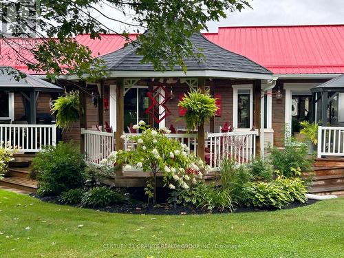 1585 East Road Loop, Hastings Highlands, ON - Outdoor With Deck Patio Veranda With Facade