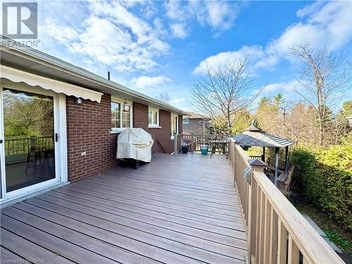 Retractable Awning for the Deck - 34 Archibald Place, Southampton, ON - Outdoor With Exterior