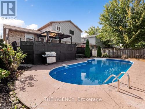 24 Keefer Road, Thorold (Confederation Heights), ON - Outdoor With In Ground Pool With Deck Patio Veranda