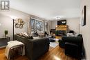 2708 Thornton Avenue, Regina, SK  - Indoor Photo Showing Living Room With Fireplace 