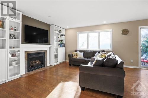 58 Yoho Drive, Ottawa, ON - Indoor Photo Showing Living Room With Fireplace