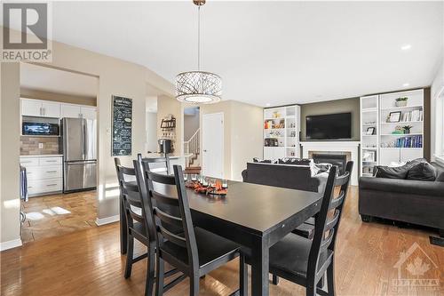 58 Yoho Drive, Ottawa, ON - Indoor Photo Showing Dining Room With Fireplace