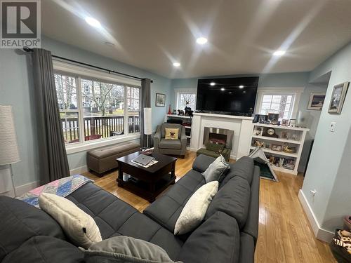 9 Memorial Avenue, Grand Falls-Windsor, NL - Indoor Photo Showing Living Room With Fireplace