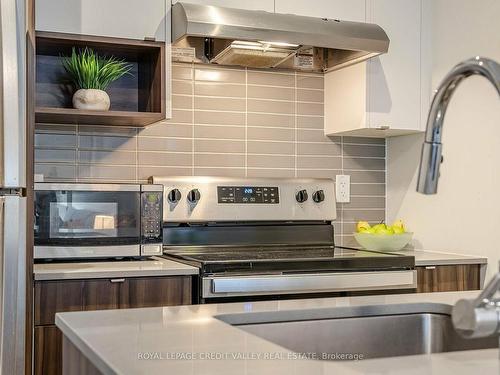 801-1133 Cooke Blvd, Burlington, ON - Indoor Photo Showing Kitchen With Stainless Steel Kitchen With Upgraded Kitchen