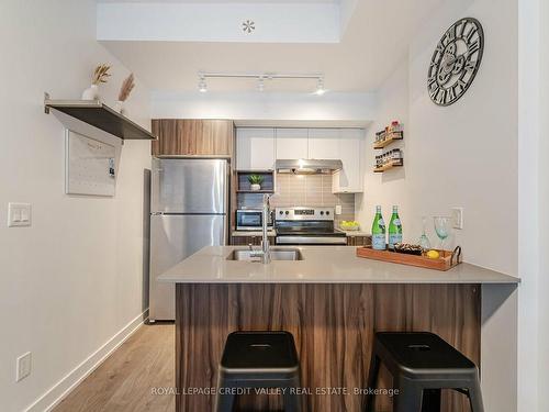 801-1133 Cooke Blvd, Burlington, ON - Indoor Photo Showing Kitchen With Stainless Steel Kitchen With Double Sink