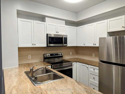 318-3504 Hurontario St, Mississauga, ON - Indoor Photo Showing Kitchen With Stainless Steel Kitchen With Double Sink