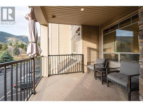 Covered deck with golf course views! - 2770 Auburn Road Unit# 201, West Kelowna, BC - Outdoor With Deck Patio Veranda With Exterior