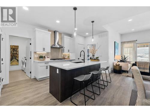 Photos from the developers showhome of the same floor plan - 7735 Okanagan Hills Boulevard Unit# 58, Vernon, BC - Indoor Photo Showing Kitchen With Upgraded Kitchen