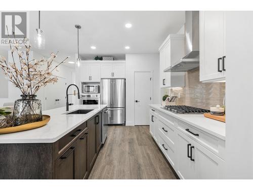 Photos from the developers showhome of the same floor plan - 7735 Okanagan Hills Boulevard Unit# 58, Vernon, BC - Indoor Photo Showing Kitchen With Upgraded Kitchen