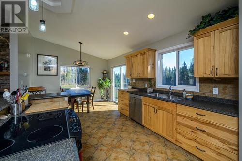 3885 Spiritwood Road, Prince George, BC - Indoor Photo Showing Kitchen With Double Sink