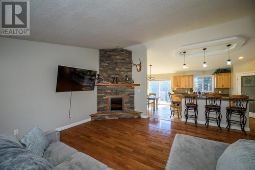 3885 Spiritwood Road, Prince George, BC - Indoor Photo Showing Living Room With Fireplace