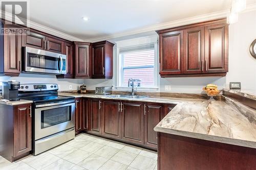 21 Stephano Street, St. John'S, NL - Indoor Photo Showing Kitchen With Stainless Steel Kitchen With Double Sink