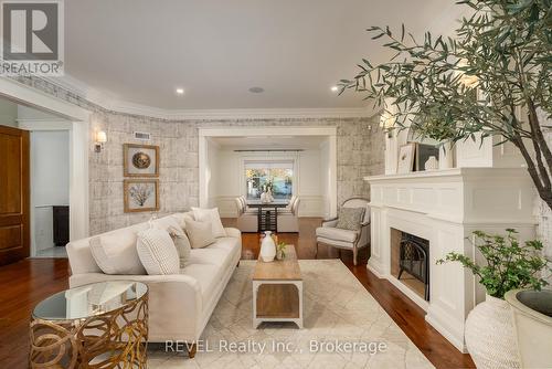 30 Dalhousie Avenue, St. Catharines (438 - Port Dalhousie), ON - Indoor Photo Showing Living Room With Fireplace