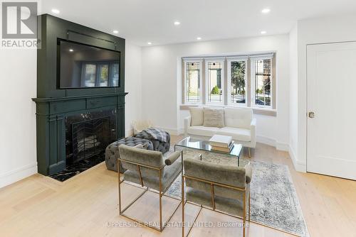 215 Ridley Boulevard, Toronto, ON - Indoor Photo Showing Living Room With Fireplace