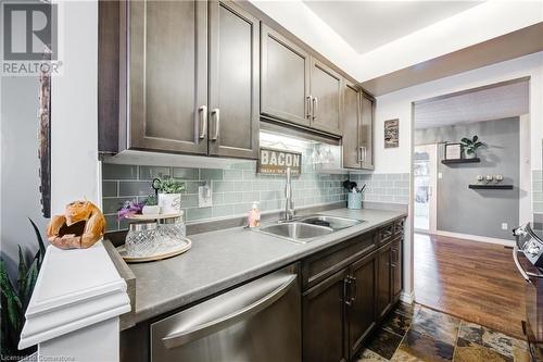 39 Blandford Street Unit# 1, Woodstock, ON - Indoor Photo Showing Kitchen With Double Sink