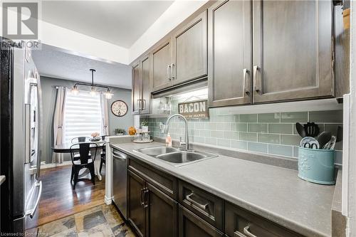 39 Blandford Street Unit# 1, Woodstock, ON - Indoor Photo Showing Kitchen With Double Sink