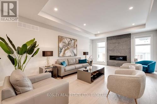 3713 Ryan Avenue, Fort Erie (337 - Crystal Beach), ON - Indoor Photo Showing Living Room With Fireplace