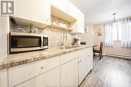 3936 Wyandotte Street East Unit# 709, Windsor, ON - Indoor Photo Showing Kitchen With Double Sink