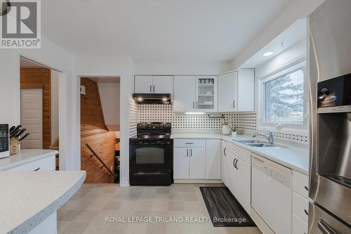 1649 Aldersbrook Road, London, ON - Indoor Photo Showing Kitchen With Double Sink