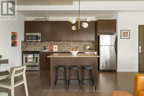 413 - 201 Carlaw Avenue, Toronto, ON - Indoor Photo Showing Kitchen With Upgraded Kitchen