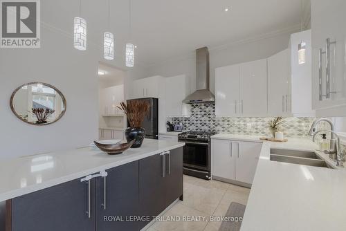 2287 Springridge Drive, London, ON - Indoor Photo Showing Kitchen With Double Sink With Upgraded Kitchen