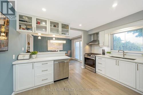 349 Delrex Boulevard, Halton Hills, ON - Indoor Photo Showing Kitchen With Upgraded Kitchen