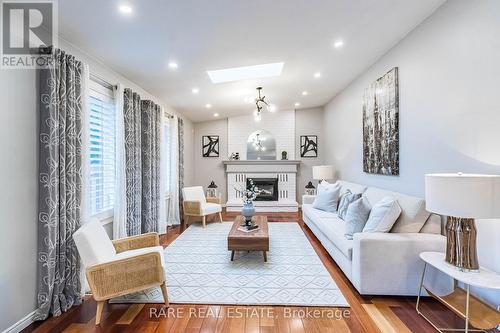 2446 Overton Drive, Burlington, ON - Indoor Photo Showing Living Room With Fireplace